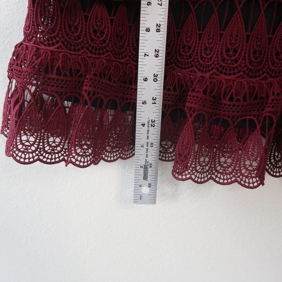 Self Portrait Teardrop Guipure Lace Mini Dress fits like a 6 - Picture 14 of 16